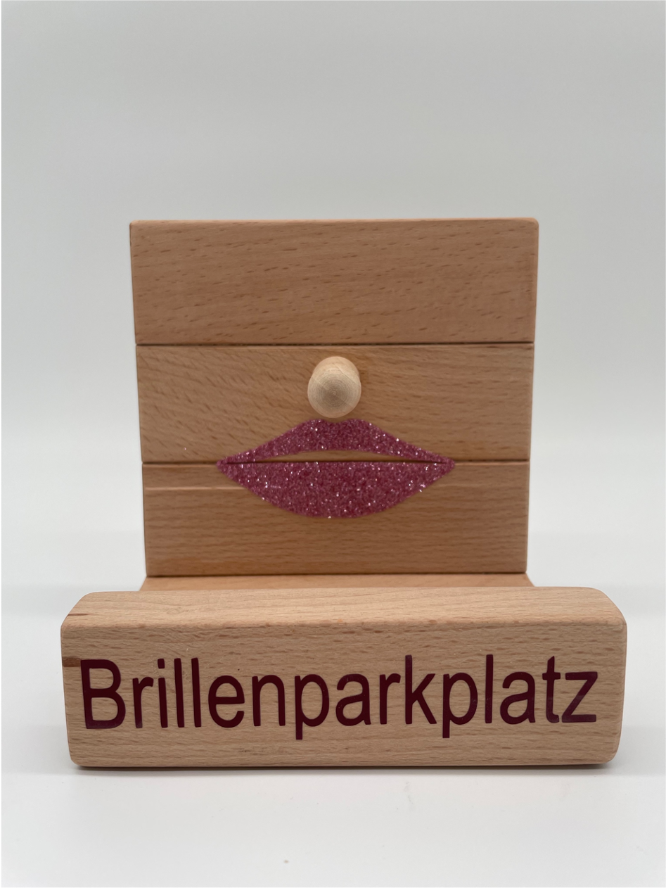 Brillenparkplatz aus Holz