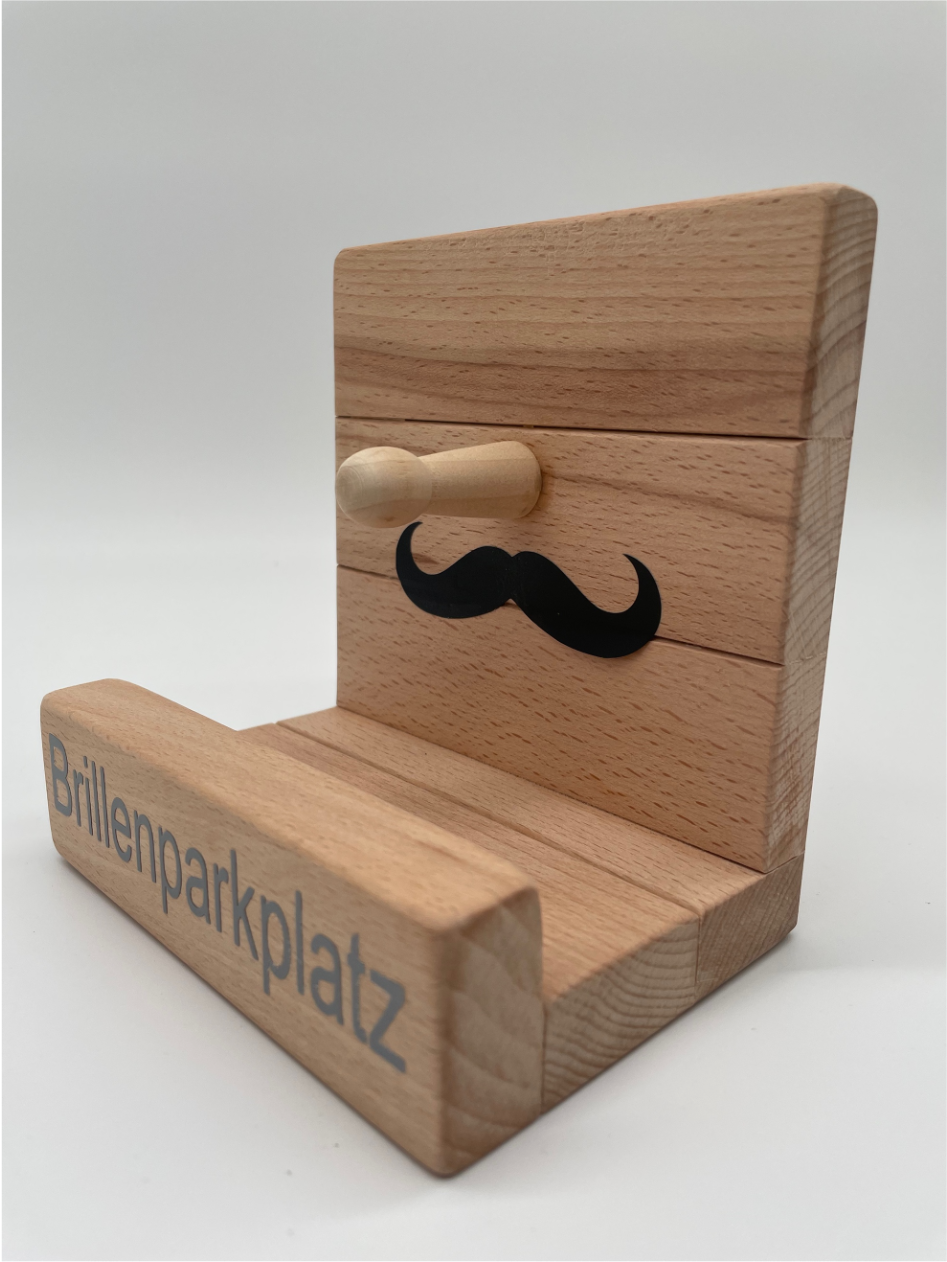 Brillenparkplatz aus Holz