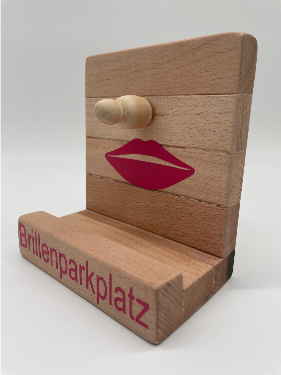 Brillenparkplatz aus Holz