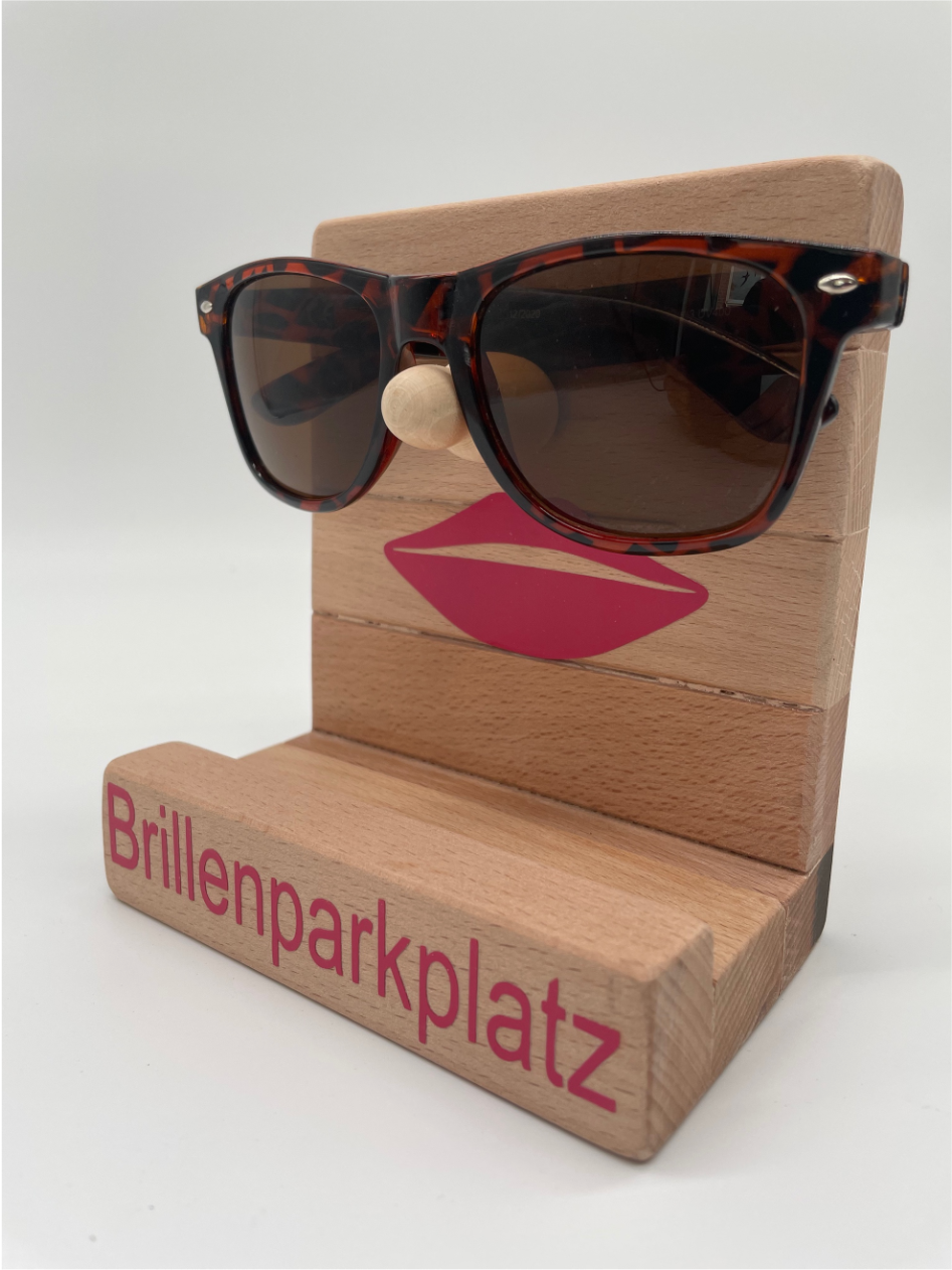 Brillenparkplatz aus Holz