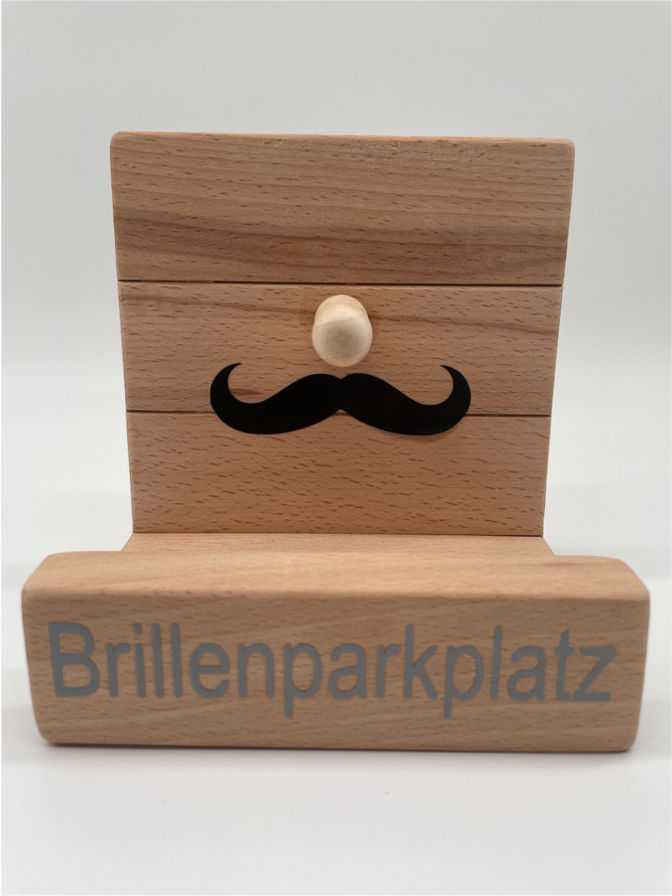Brillenparkplatz aus Holz