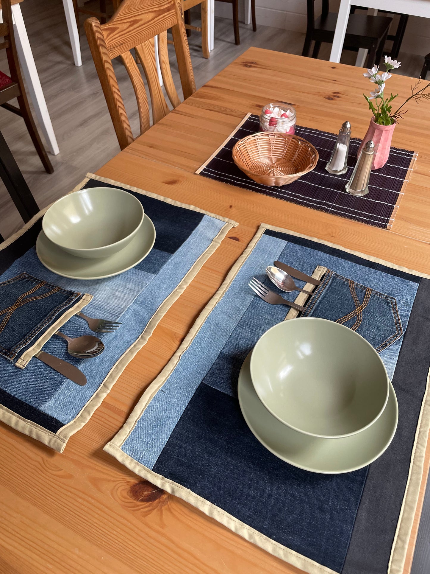 Jeans Tischset - 2er Set