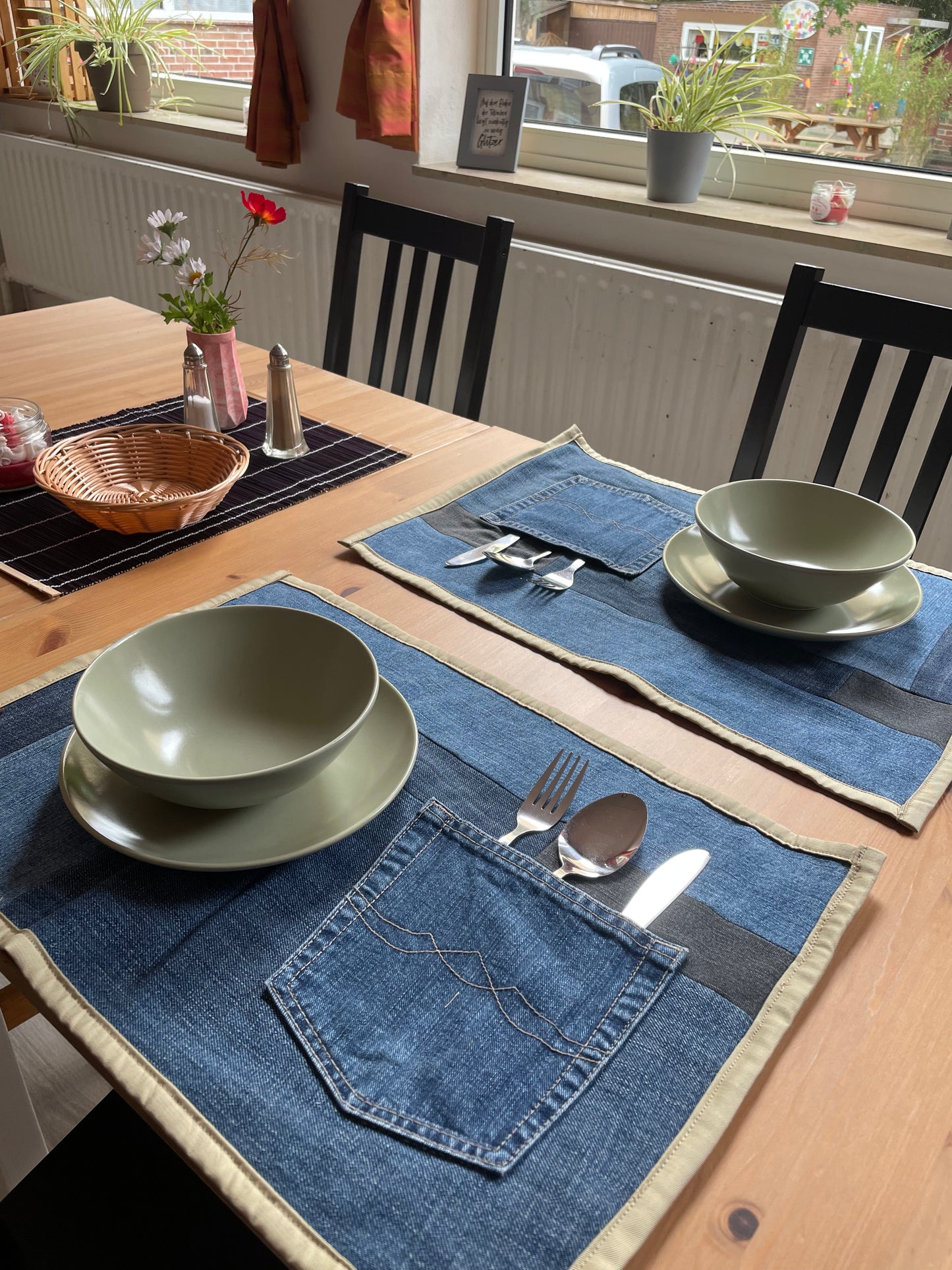 Jeans Tischset - 2er Set