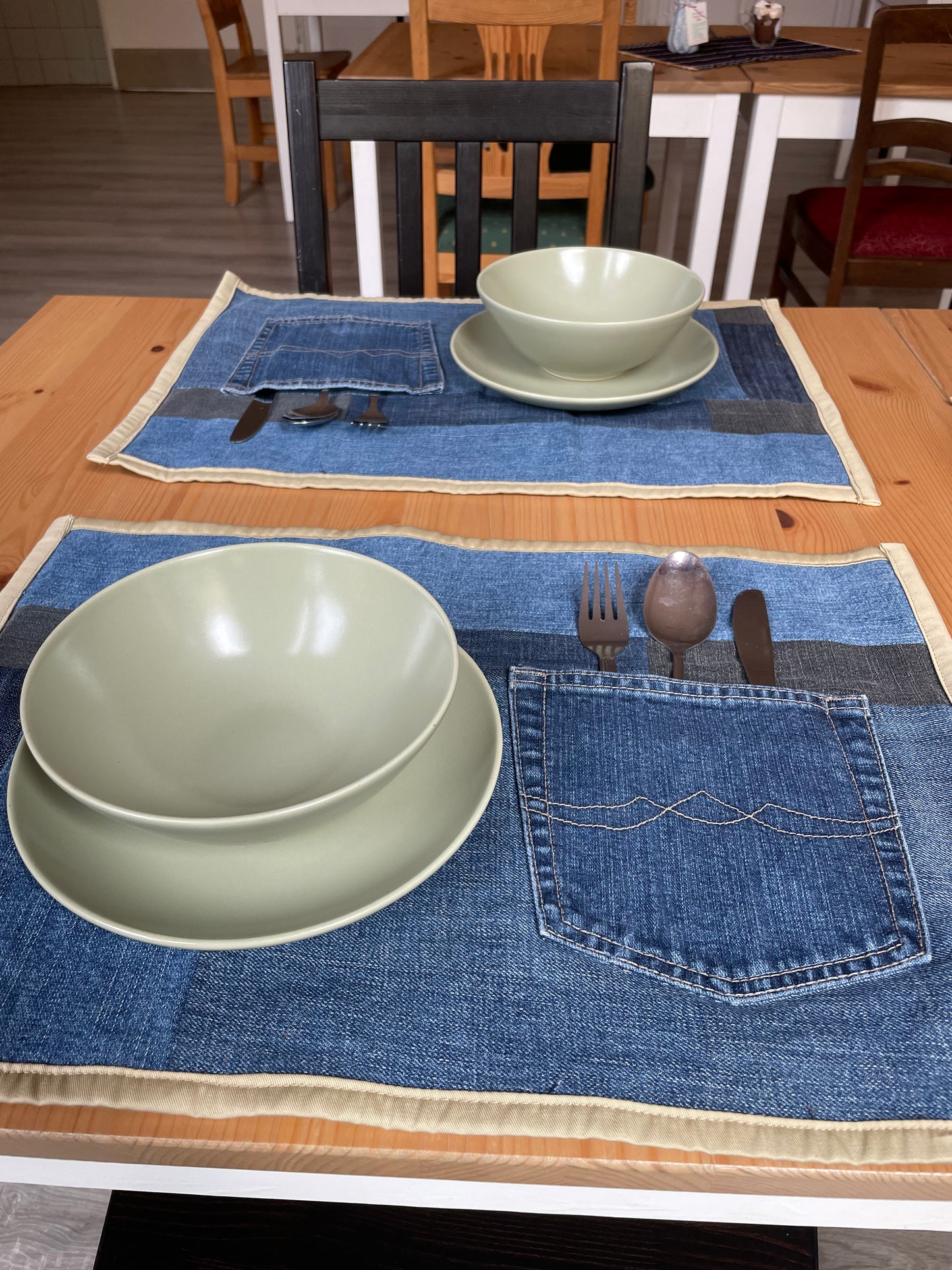 Jeans Tischset - 2er Set