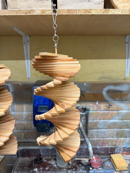 Windspiel aus Holz, Gartendeko, Deko aus Holz