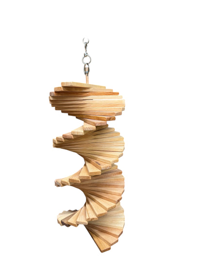 Windspiel aus Holz, Gartendeko, Deko aus Holz