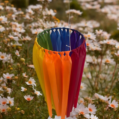 Windspiel Regenbogengirlande, Gartendekoration